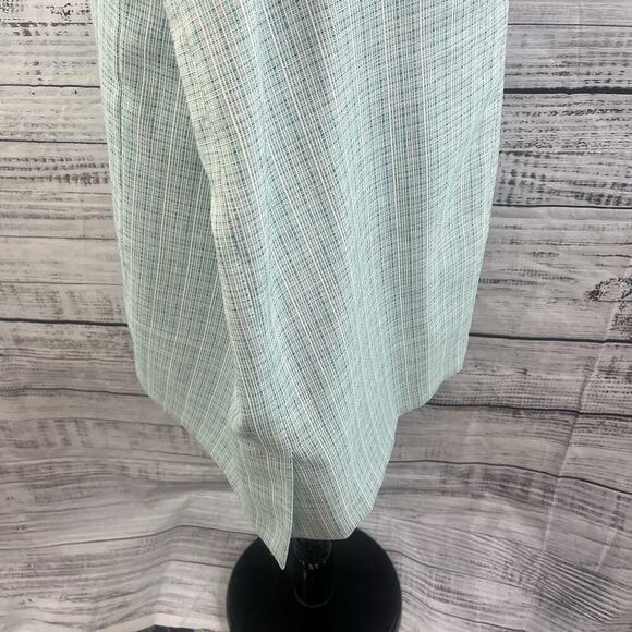 Evan Picone Skirt Plus sz 18 Green Plaid Tweed Straight Knee Suit Career Church - Picture 9 of 10
